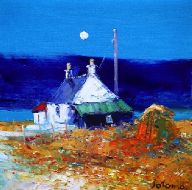 Croft and Haystack South Uist 16x16 Croft and Haystack South Uist 16x16